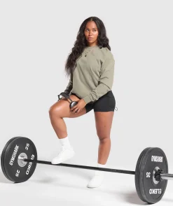 DAMES Gymshark Bedekkende Sportkleding|T-shirts*Power Oversized Long Sleeve Top