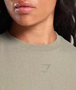 DAMES Gymshark Bedekkende Sportkleding|T-shirts*Power Oversized Long Sleeve Top