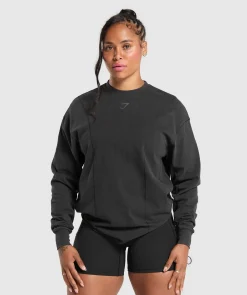 DAMES Gymshark Bedekkende Sportkleding|T-shirts*Power Oversized Long Sleeve Top