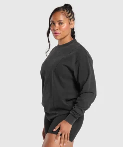 DAMES Gymshark Bedekkende Sportkleding|T-shirts*Power Oversized Long Sleeve Top