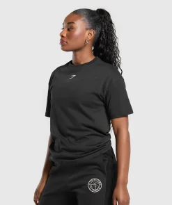 DAMES Gymshark Bedekkende Sportkleding|T-shirts*Power Oversized T-Shirt