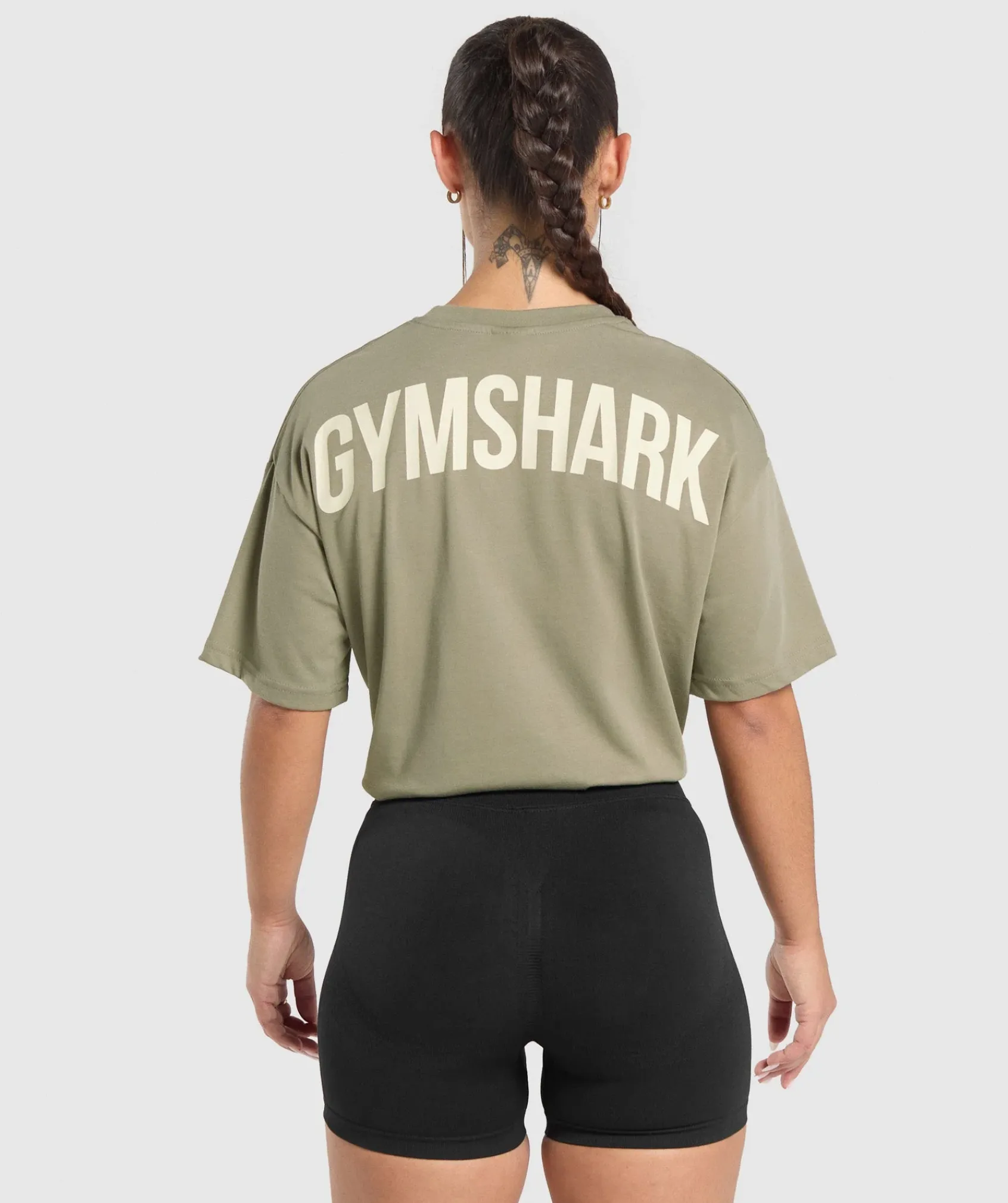 DAMES Gymshark Bedekkende Sportkleding|T-shirts*Power Oversized T-Shirt