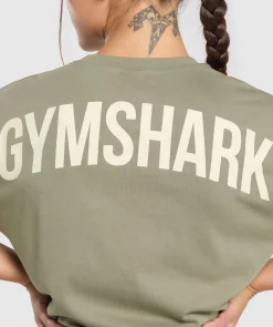DAMES Gymshark Bedekkende Sportkleding|T-shirts*Power Oversized T-Shirt