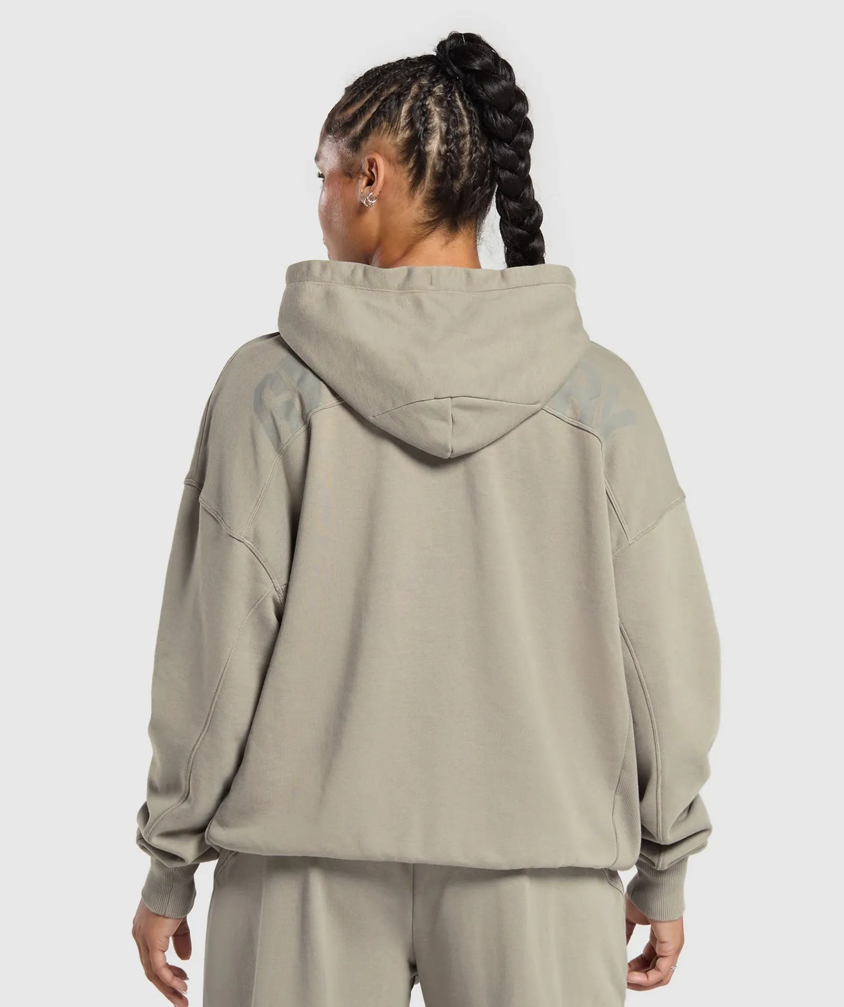 DAMES Gymshark Bedekkende Sportkleding|Sportjacks*Power Oversized Zip Hoodie