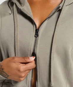 DAMES Gymshark Bedekkende Sportkleding|Sportjacks*Power Oversized Zip Hoodie