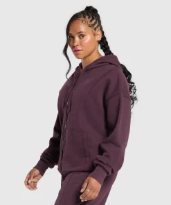 DAMES Gymshark Bedekkende Sportkleding|Sportjacks*Power Oversized Zip Hoodie