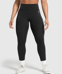 DAMES Gymshark Leggings|Zwarte Leggings*Power Short Leggings