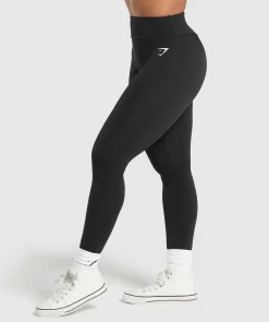 DAMES Gymshark Leggings|Zwarte Leggings*Power Short Leggings