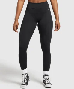 DAMES Gymshark Leggings|Zwarte Leggings*Power Tall Leggings