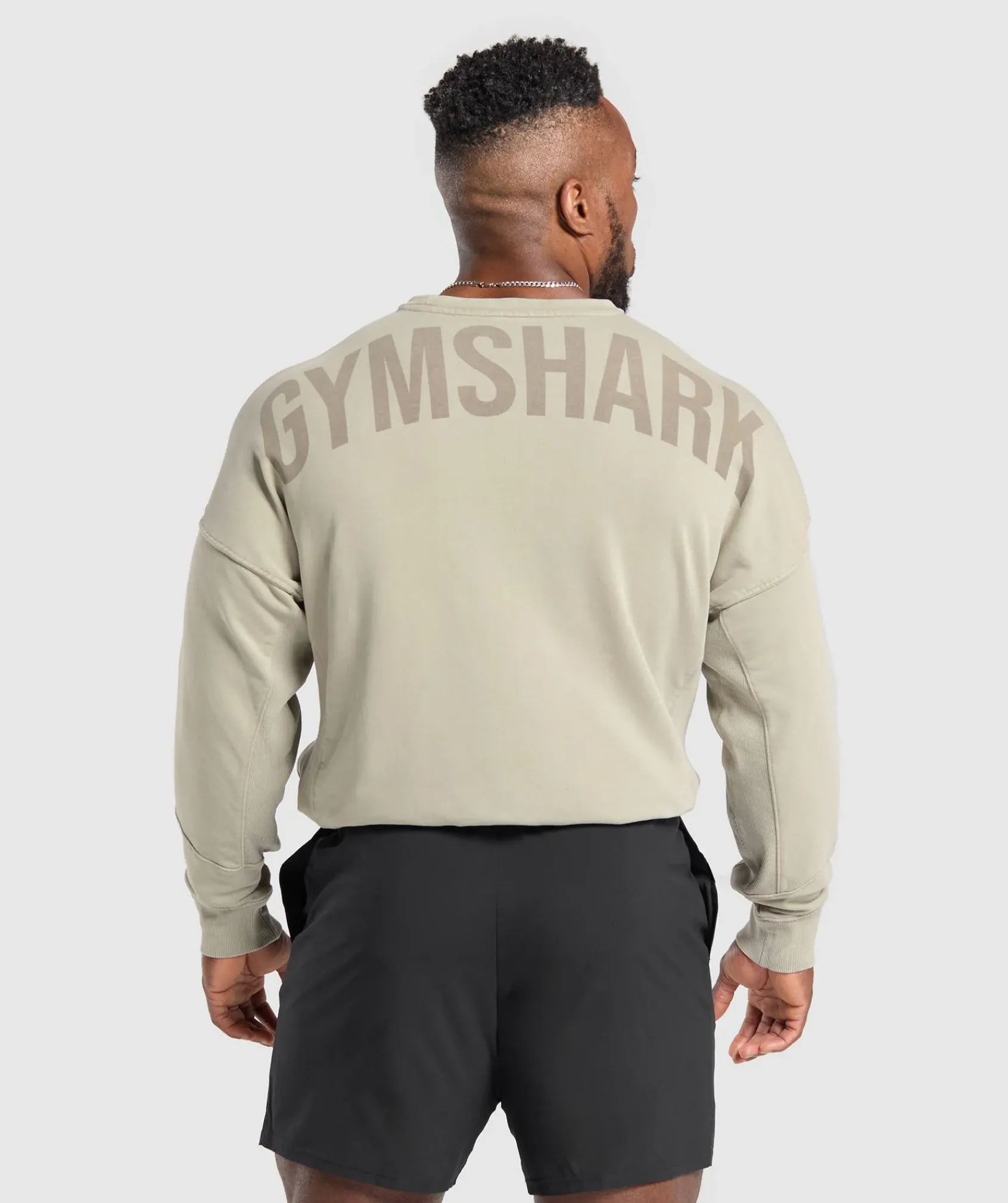 Heren Gymshark Hoodies & Truien*Power Washed Crew