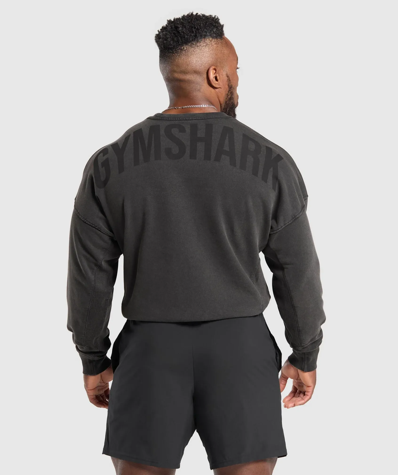Heren Gymshark Hoodies & Truien*Power Washed Crew