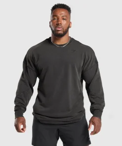 Heren Gymshark Hoodies & Truien*Power Washed Crew