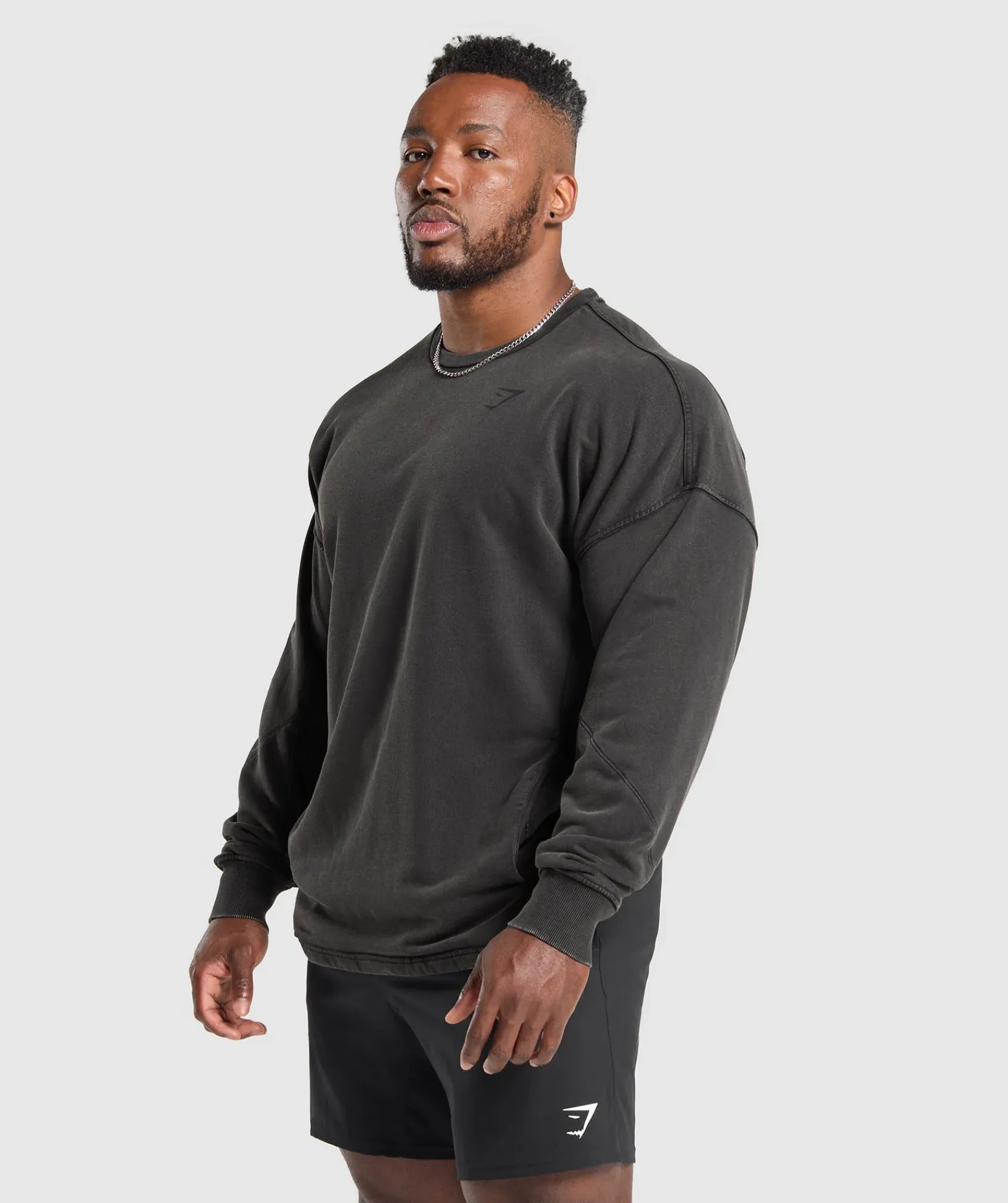 Heren Gymshark Hoodies & Truien*Power Washed Crew