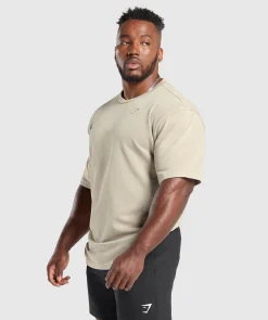 Heren Gymshark Hoodies & Truien|T-shirts*Power Washed Short Sleeve Crew