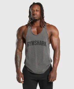 Heren Gymshark Stringers|T-shirts*Power Washed Stringer