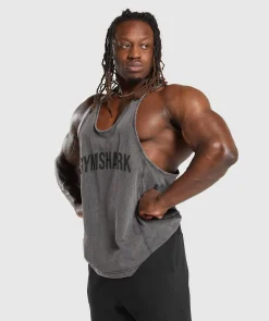 Heren Gymshark Stringers|T-shirts*Power Washed Stringer