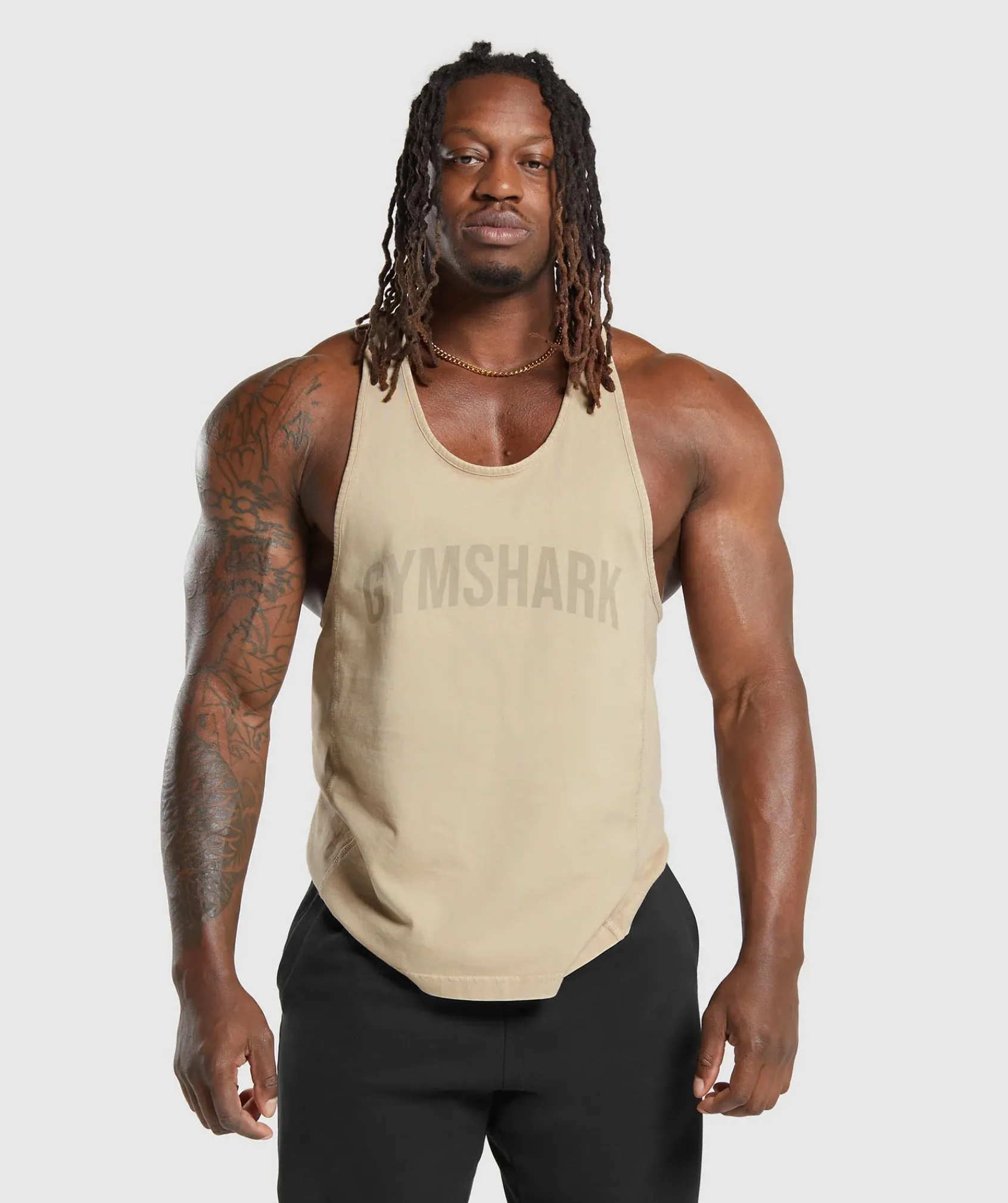 Heren Gymshark Stringers|T-shirts*Power Washed Stringer