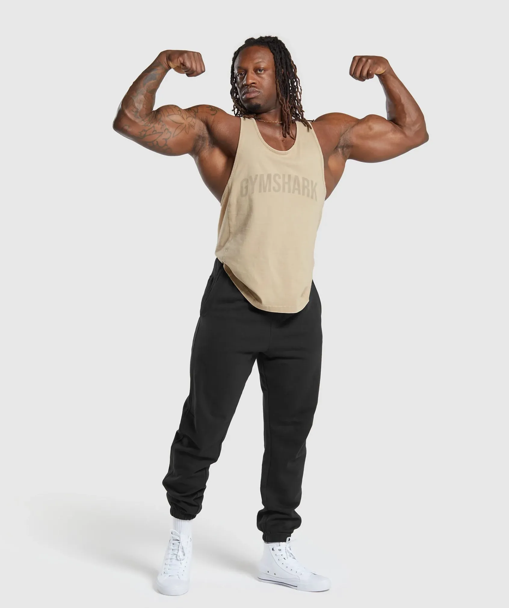 Heren Gymshark Stringers|T-shirts*Power Washed Stringer