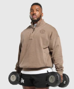 Heren Gymshark Sportjacks|Hoodies & Truien*Premium Legacy 1/4 Zip