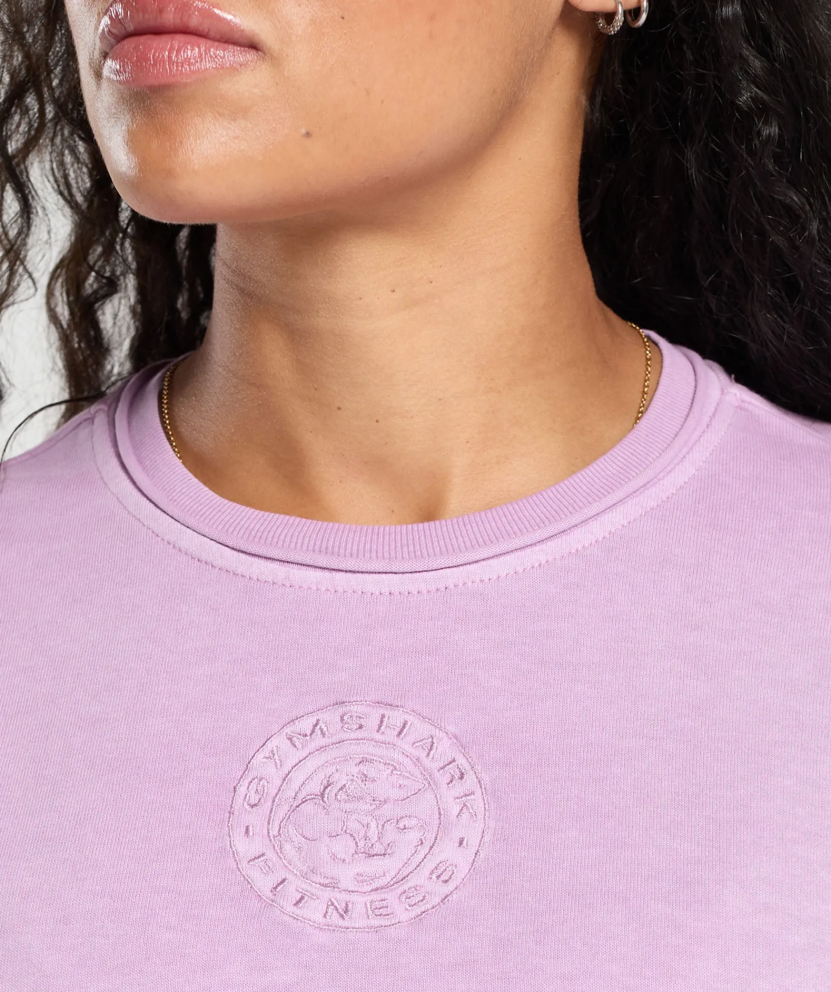 DAMES Gymshark Bedekkende Sportkleding|T-shirts*Premium Legacy Washed 2-in-1 Long Sleeve