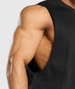 Heren Gymshark Tanktops*Premium Lifting Boxy Cut Off Tank