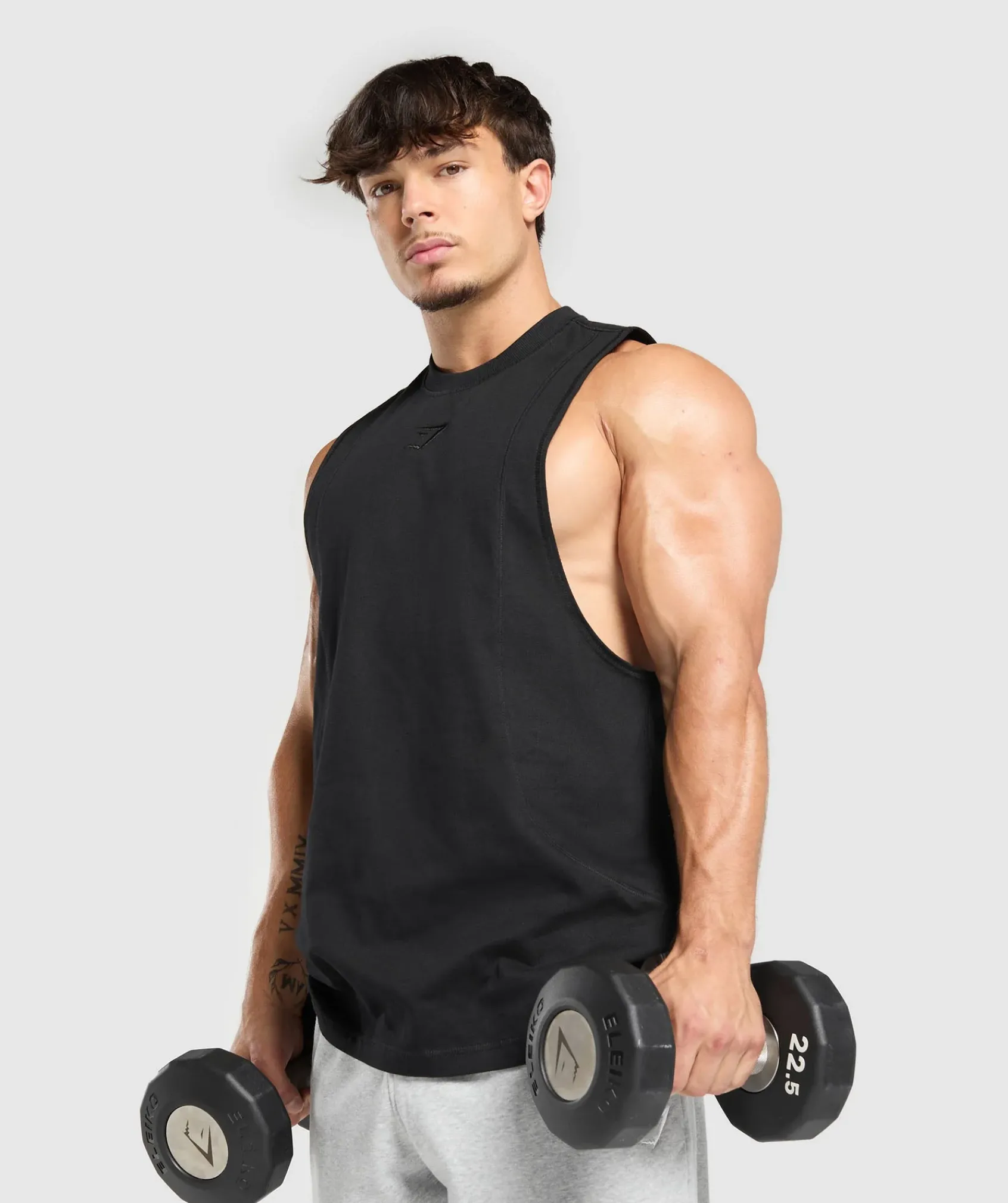 Heren Gymshark Tanktops*Premium Lifting Drop Arm Tank