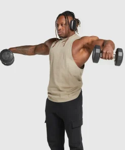 Heren Gymshark Tanktops|T-shirts*Premium Lifting Drop Arm Tank