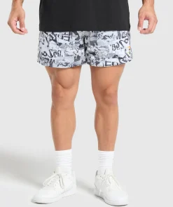 Heren Gymshark Shorts*Printed Mesh 5" Shorts