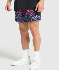Heren Gymshark Shorts*Printed Mesh 5" Shorts