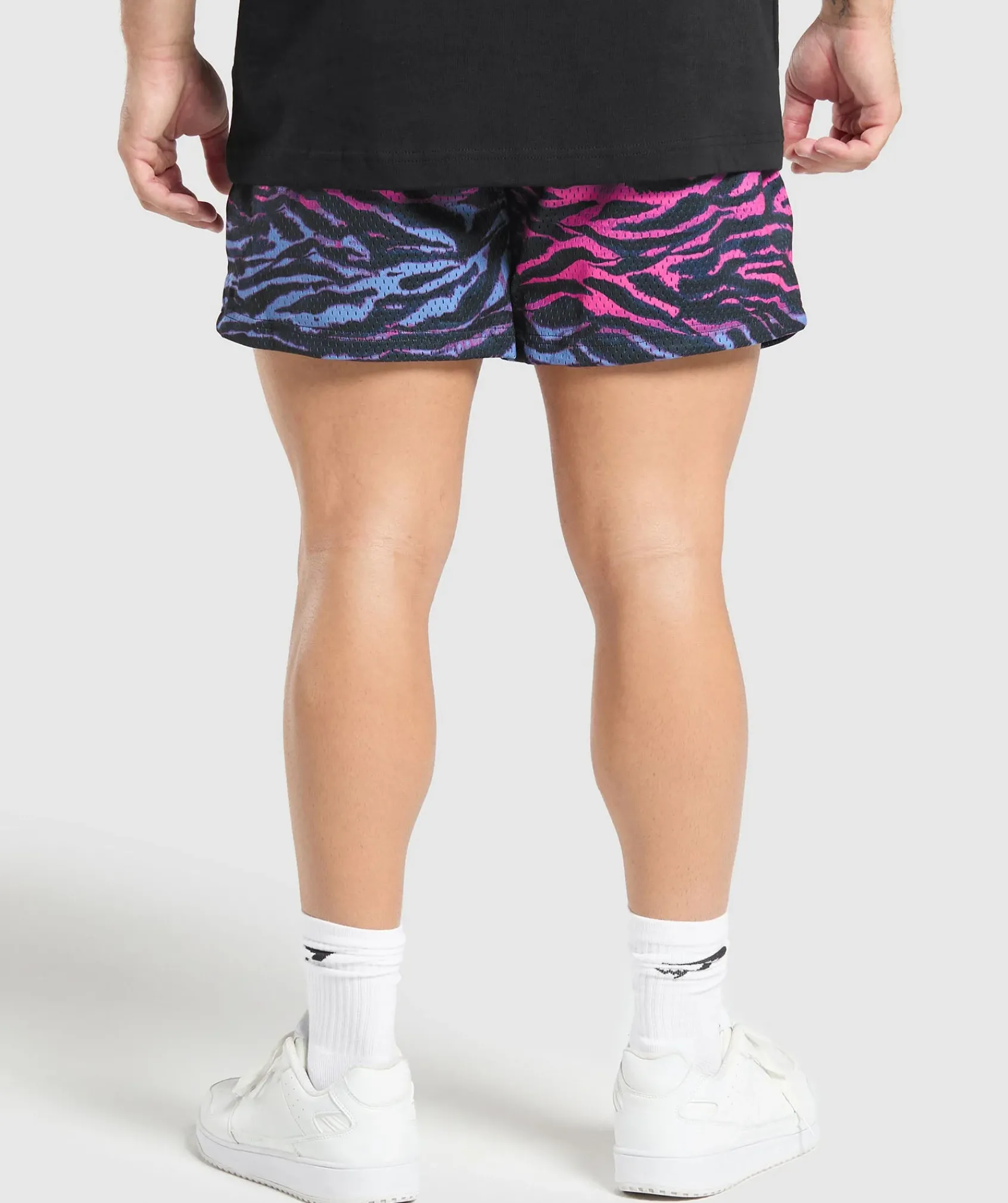 Heren Gymshark Shorts*Printed Mesh 5" Shorts