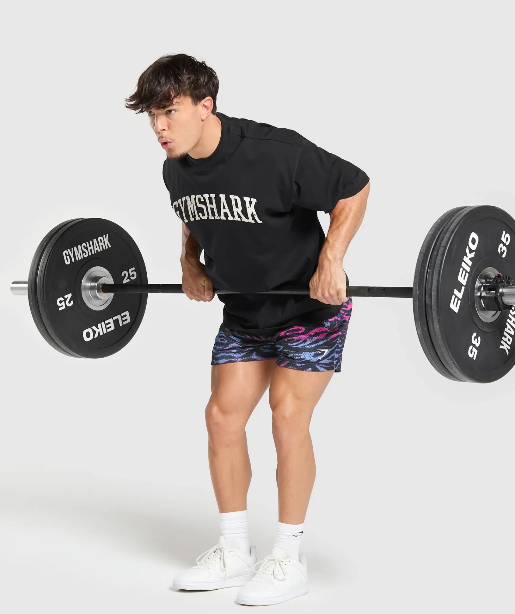 Heren Gymshark Shorts*Printed Mesh 5" Shorts