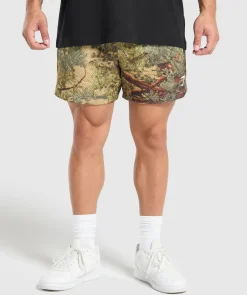 Heren Gymshark Shorts*Printed Mesh 5" Shorts