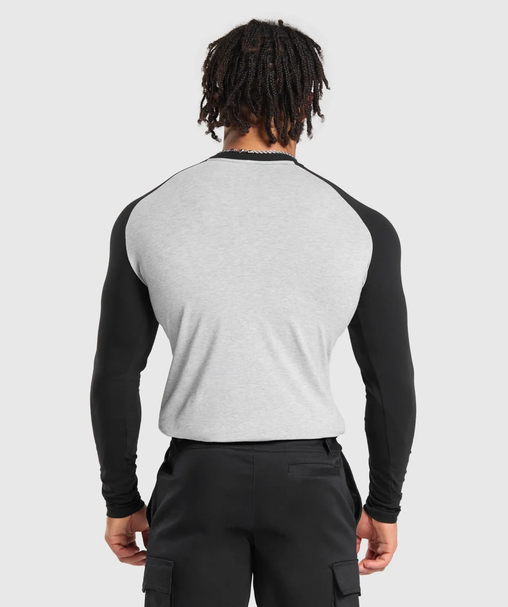 Heren Gymshark T-shirts*Raglan Long Sleeve T-Shirt