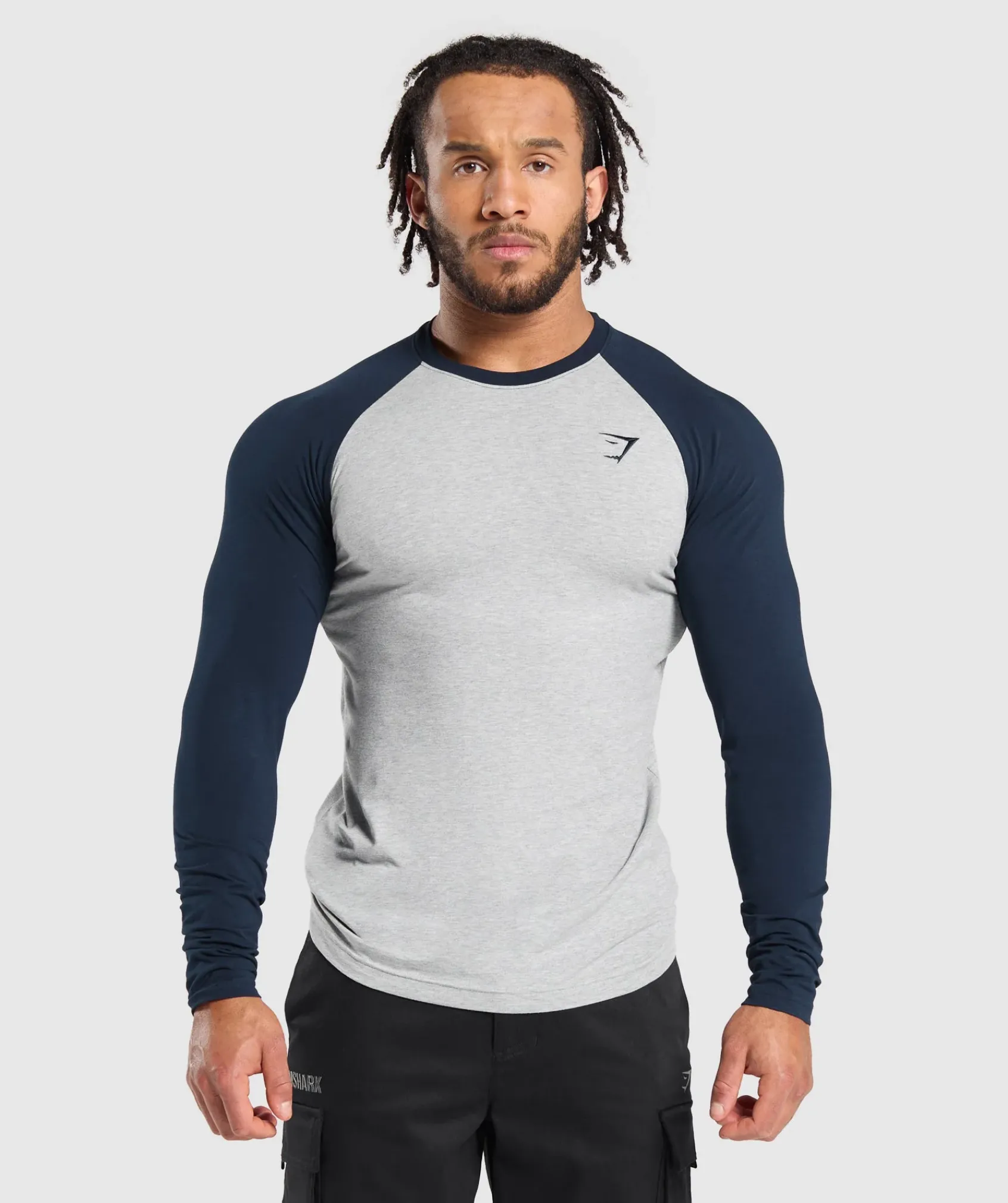Heren Gymshark T-shirts*Raglan Long Sleeve T-Shirt