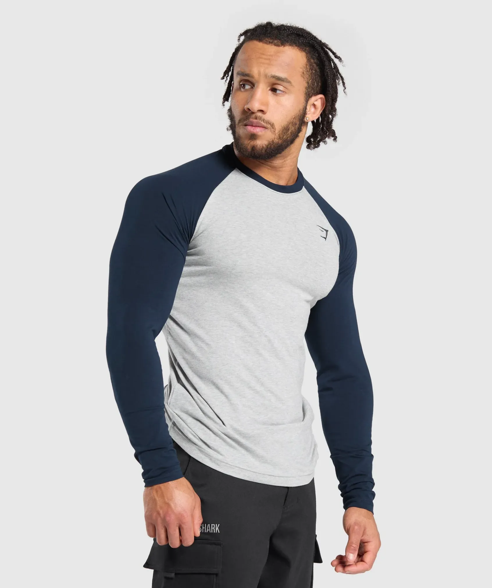 Heren Gymshark T-shirts*Raglan Long Sleeve T-Shirt