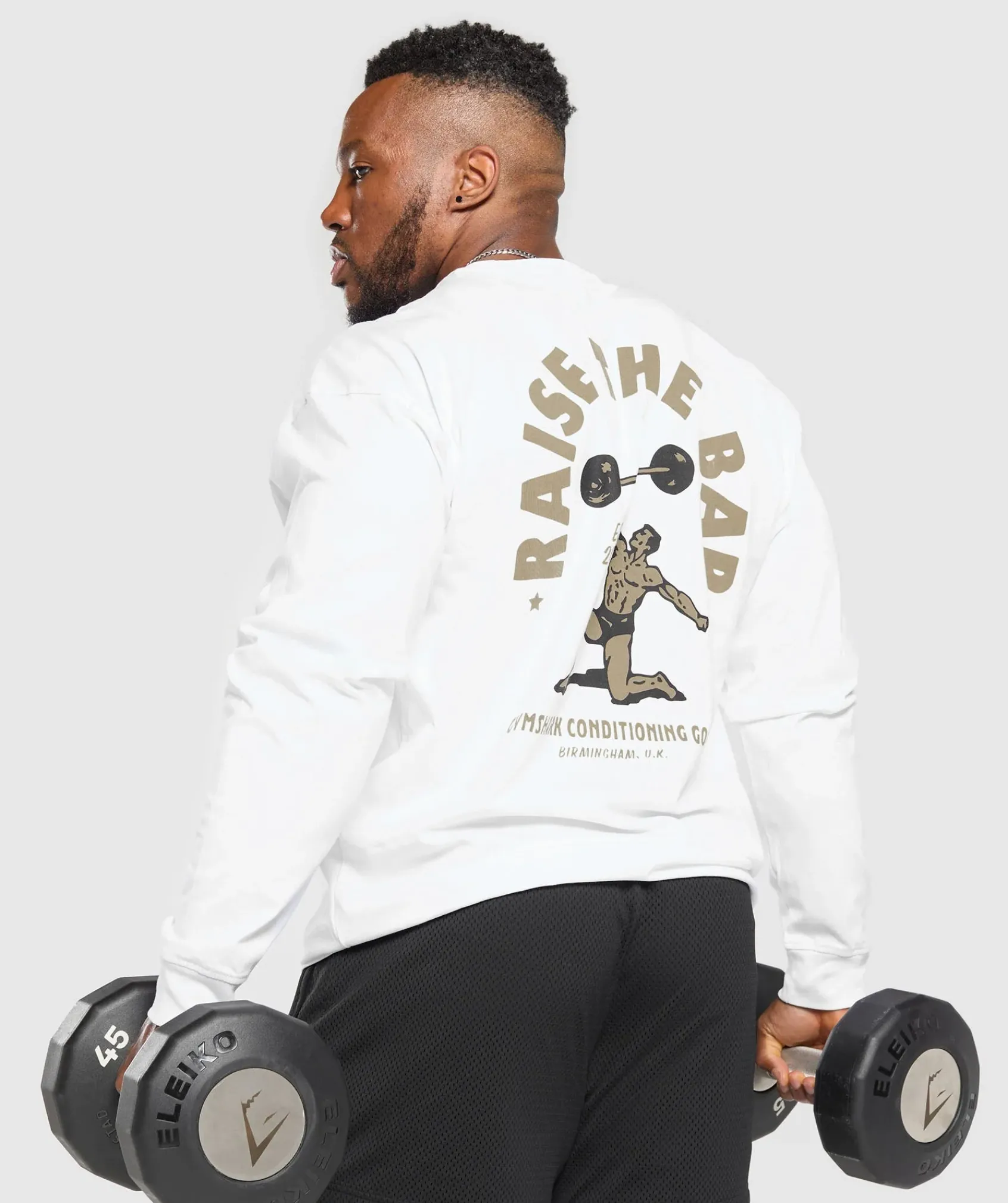 Heren Gymshark T-shirts*Raise The Bar Long Sleeve T-Shirt