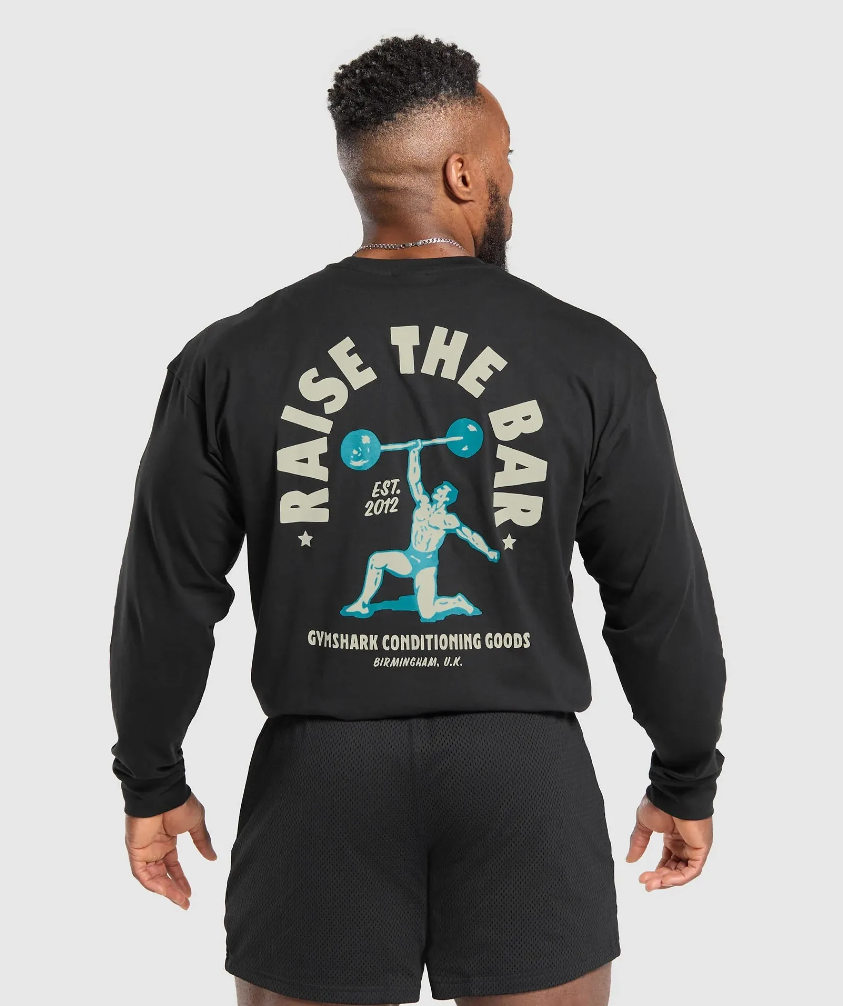 Heren Gymshark T-shirts*Raise The Bar Long Sleeve T-Shirt
