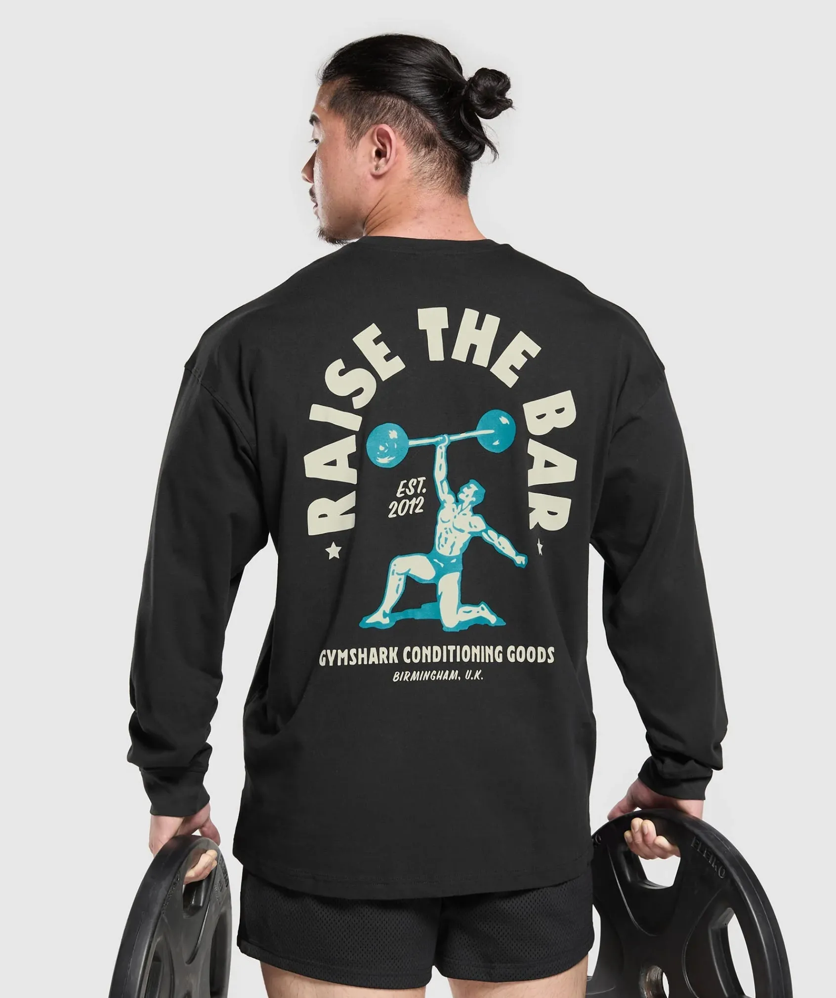 Heren Gymshark T-shirts*Raise The Bar Long Sleeve T-Shirt