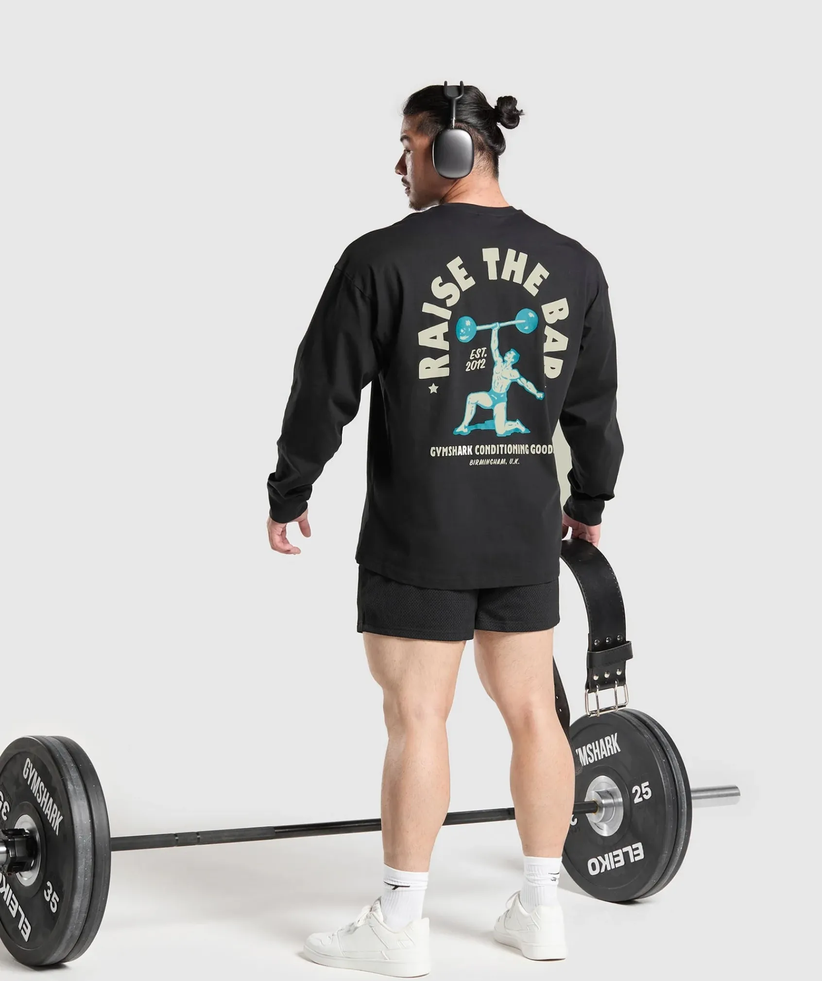 Heren Gymshark T-shirts*Raise The Bar Long Sleeve T-Shirt