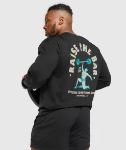 Heren Gymshark T-shirts*Raise The Bar Long Sleeve T-Shirt