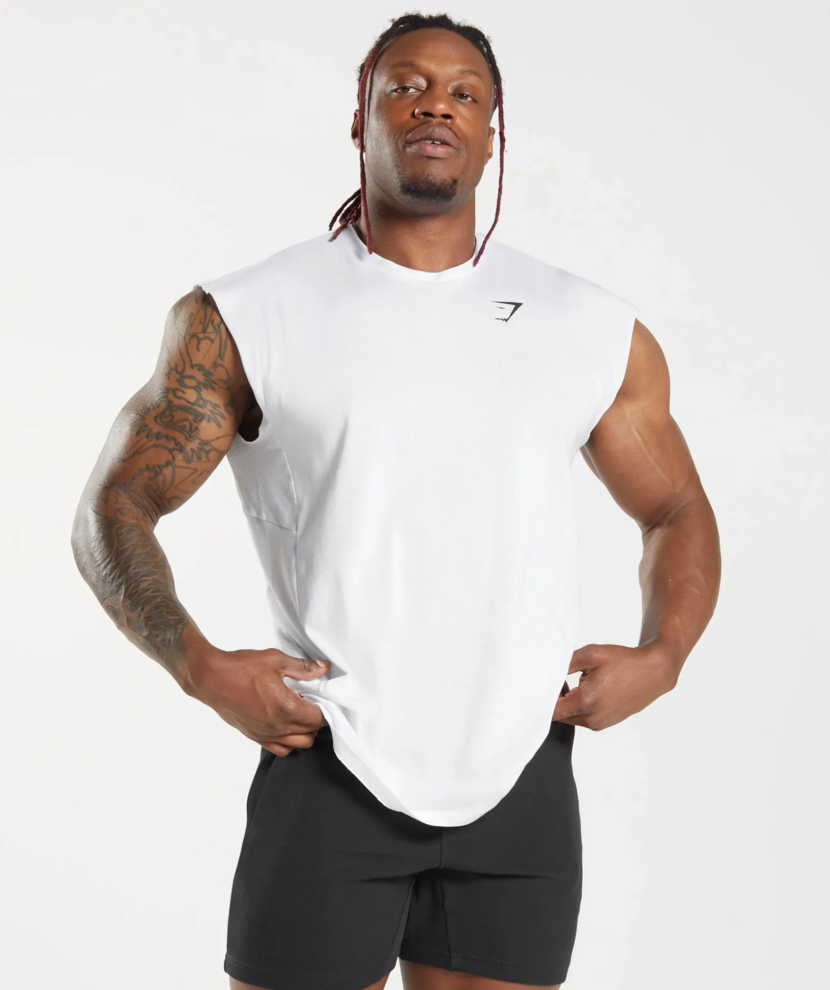 Heren Gymshark Tanktops|T-shirts*React Cut Off Tank