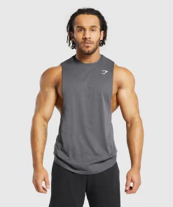 Heren Gymshark Tanktops*React Drop Arm Tank