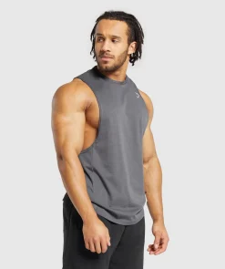 Heren Gymshark Tanktops*React Drop Arm Tank