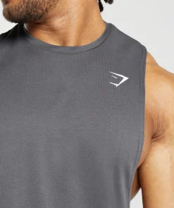 Heren Gymshark Tanktops*React Drop Arm Tank