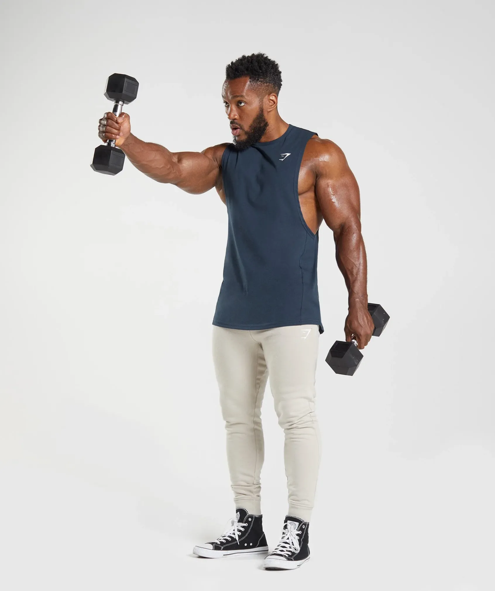 Heren Gymshark Tanktops|T-shirts*React Drop Arm Tank