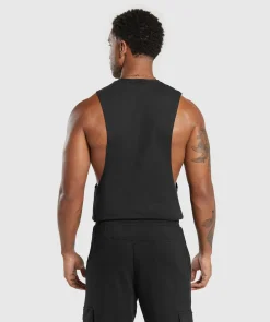 Heren Gymshark Tanktops*React Drop Arm Tank