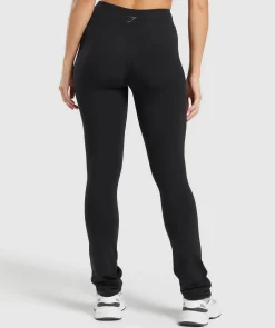 DAMES Gymshark Leggings|Zwarte Leggings*Rest Day Boot Cut Cotton Leggings