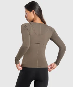 DAMES Gymshark T-shirts*Rest Day Buttery Soft Long Sleeve Top