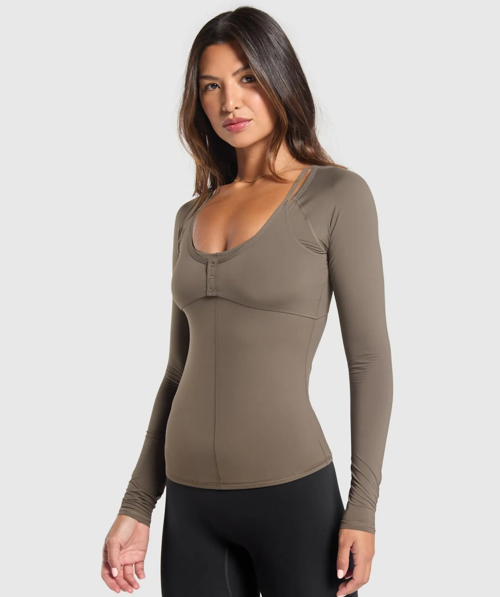 DAMES Gymshark T-shirts*Rest Day Buttery Soft Long Sleeve Top