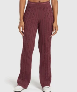 DAMES Gymshark Joggingbroeken*Rest Day Cable Knit Pants